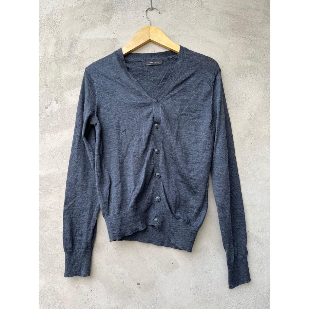 Zara Man knit cardigan shirt M