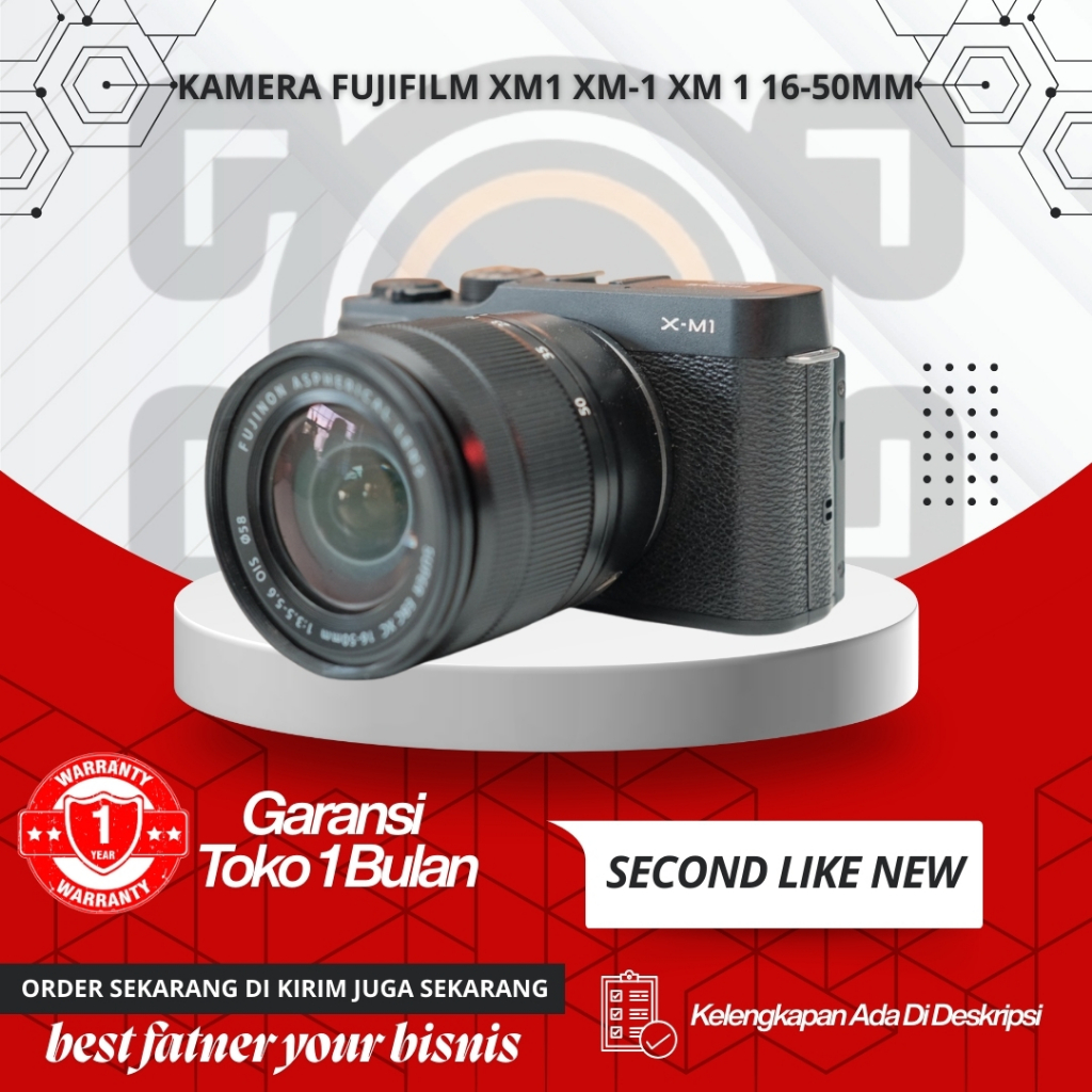 Kamera Fujifilm XM1 XM-1 XM 1 16-50mm Lens Mirrorless Camera Kamera Lensa