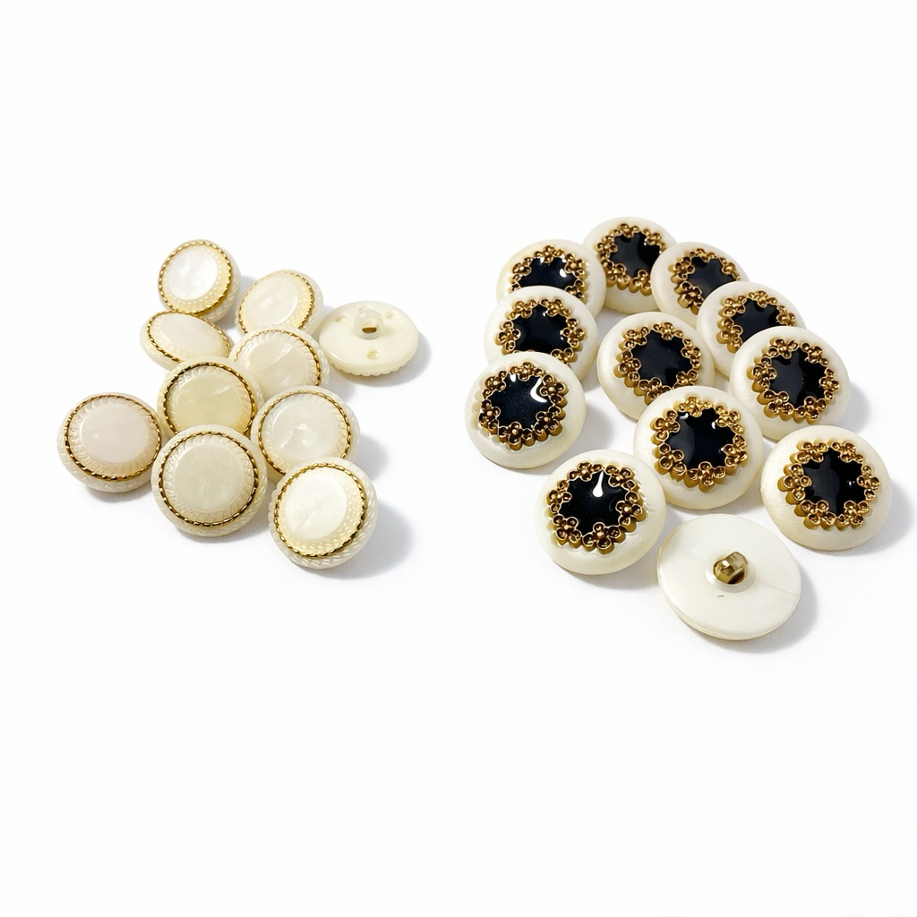 Kancing Baju Mewah Gold Pearl Button – Kancing Hias Blazer / Dress Premium