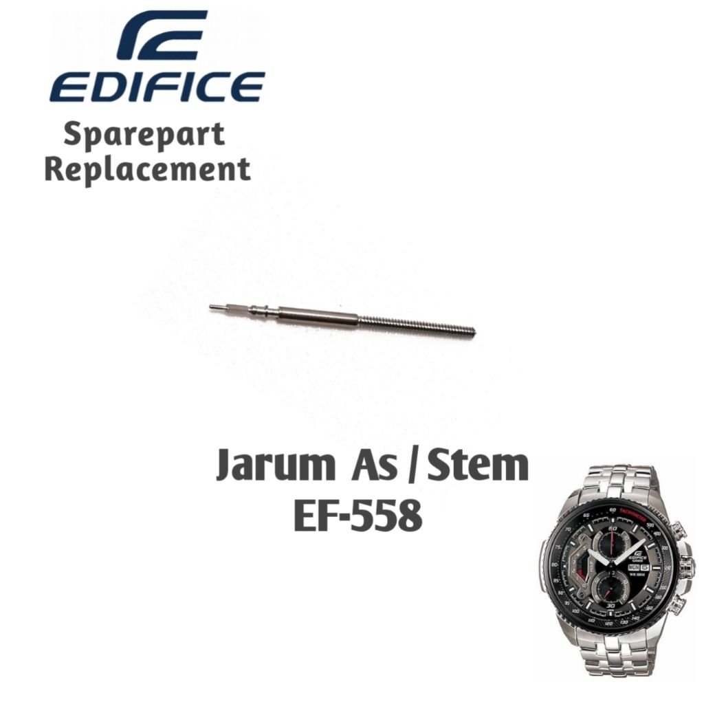 Jarum As / Stem untuk Jam Tangan Edifice tipe EF-558, EF-559, EF-554