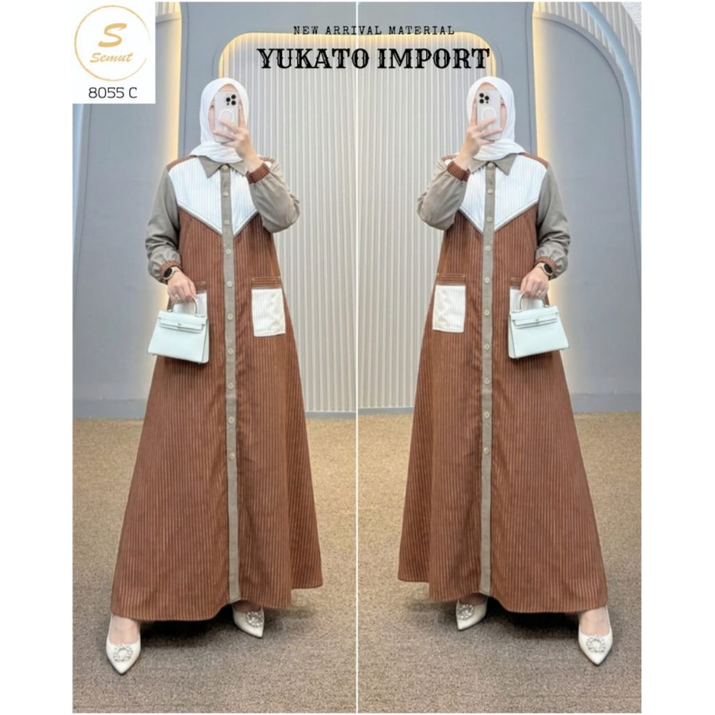 SAHARA DRESS SYAINA GAMIS KATUN KOMBINASI SPESIAL SYAINA BY SEMUT/ DRESS TERBARU ORIGINAL SYAINA BY 