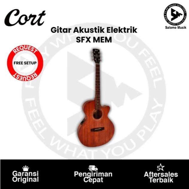 Gitar Akustik Elektrik Cort SFX MEM OP Original With Bag