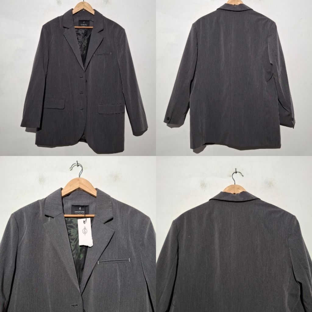 STRADIVARIUS BLAZER GRAY BARU ASLI ORIGINAL