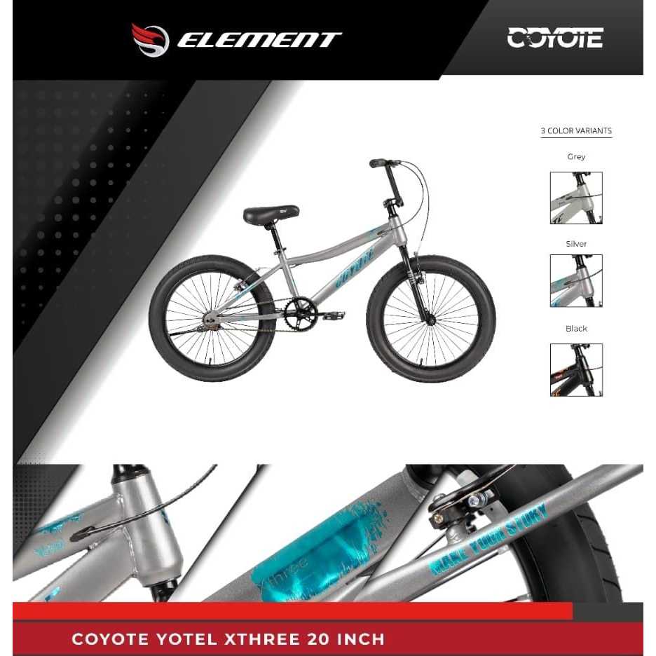 bmx 20 inch Element Coyote yotel xthree