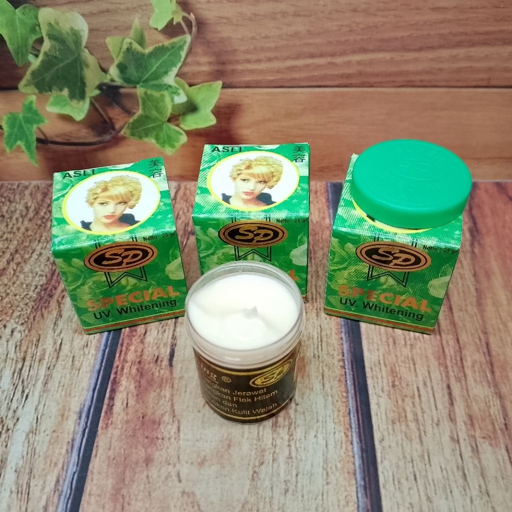 3 pcs cream sp hijau original