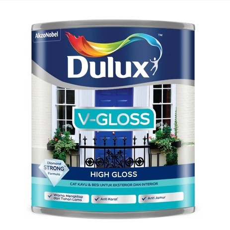 DULUX V-GLOSS HI-GLOSS BLACK 1L
