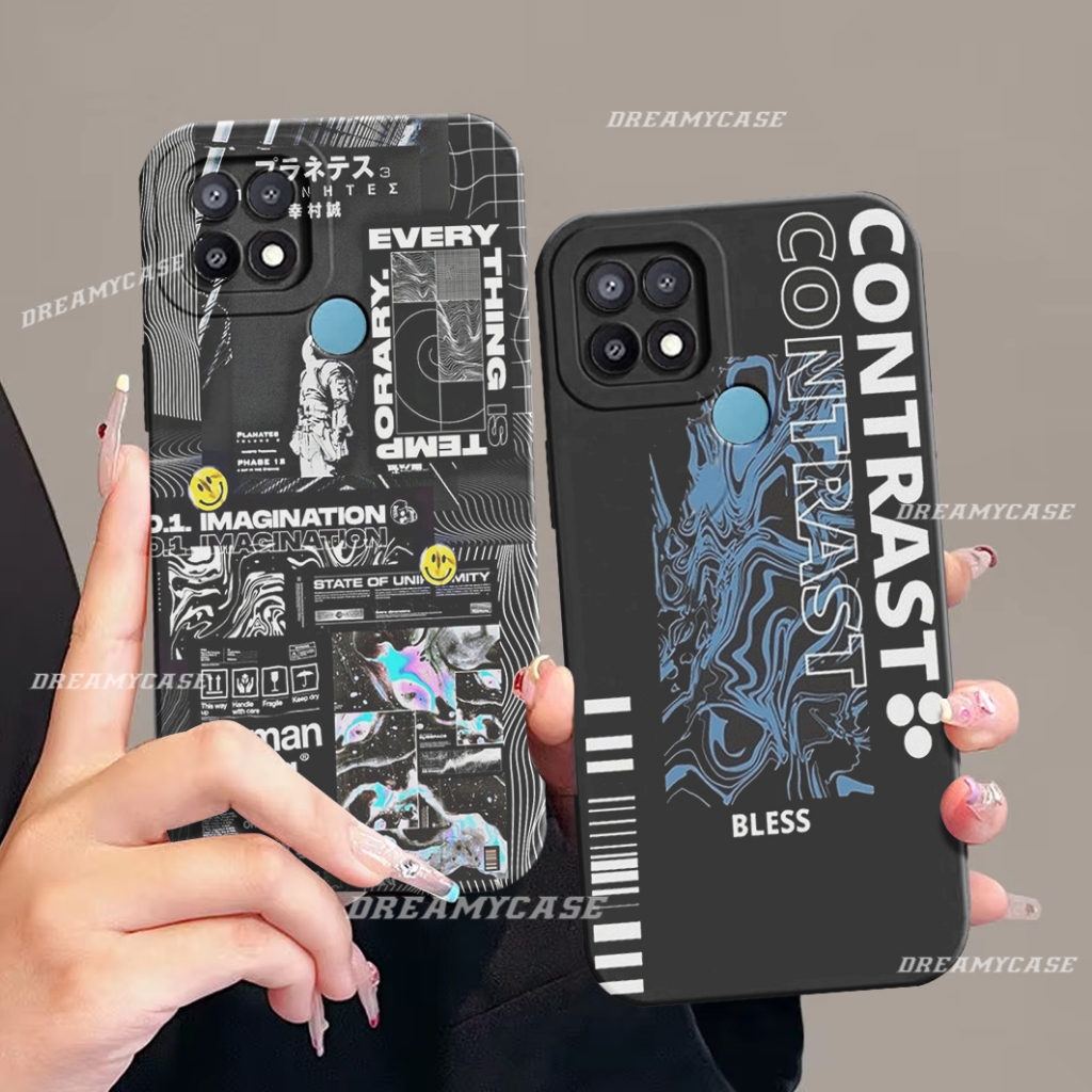 Softcase OPPO A15 A15S A16 A16S A54S A54 A55 4G A16K A16E Motif Aesthetic Kekinian - Case Oppo - Kes