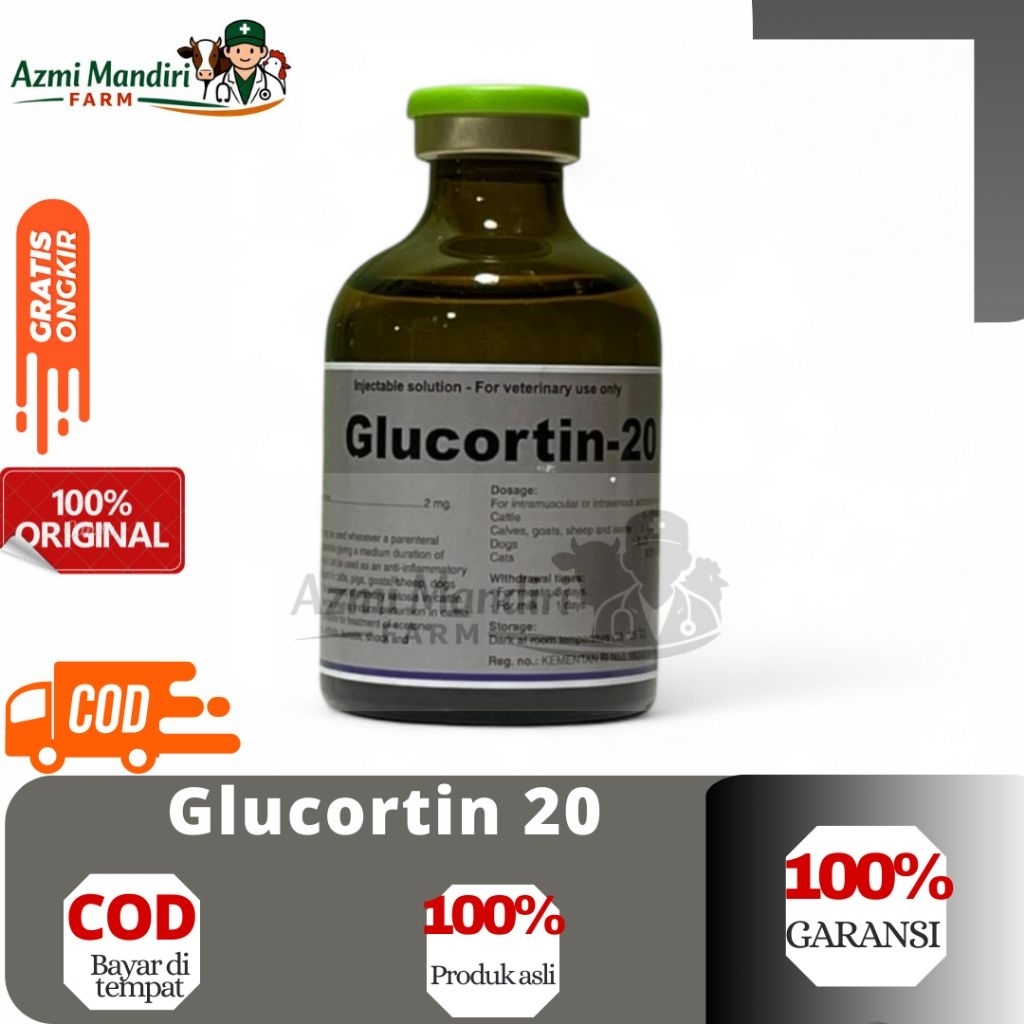 Glucortin 20 50 ml - Injeksi Glucortin 20 isi 50 ml