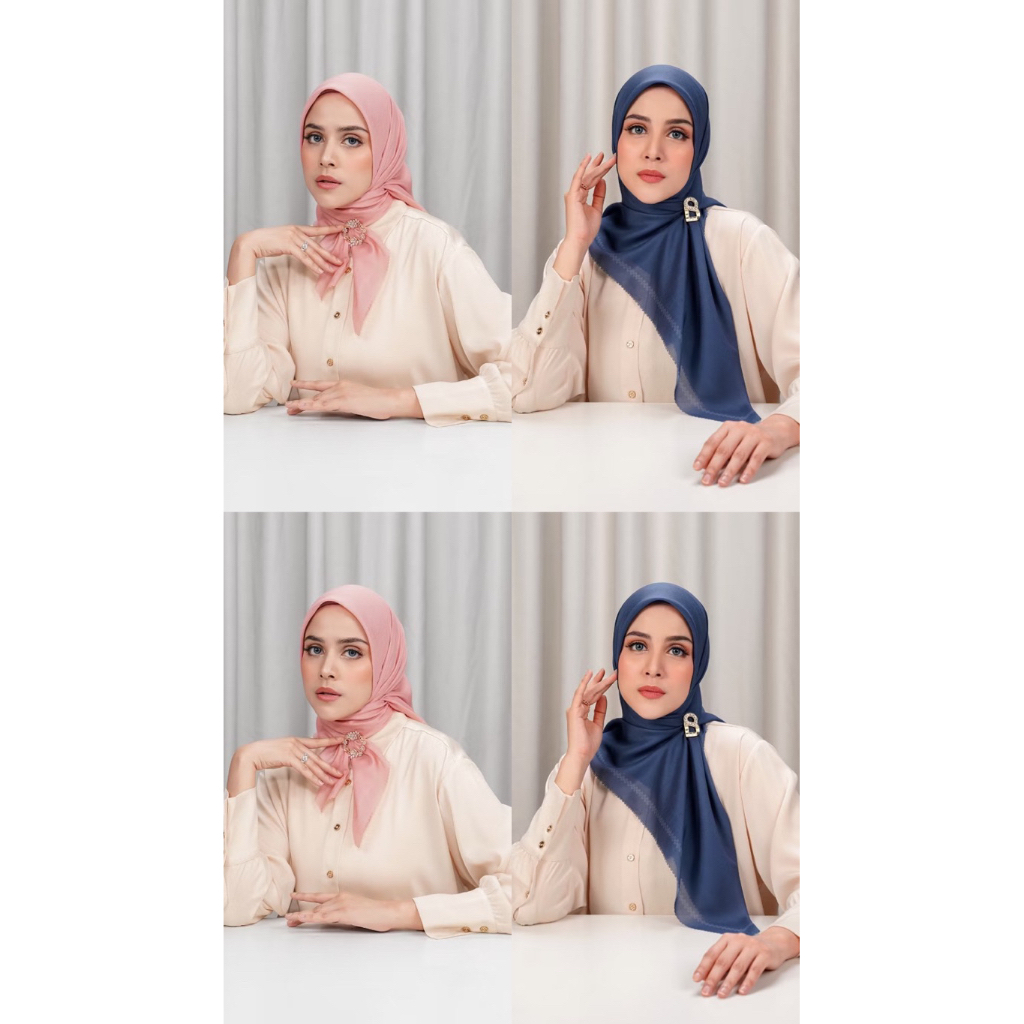 BS TODAY’S SCARF / BUTTONSCARVES TODAY’S SCARF / BS TODAY CROWN BLUE / BS TODAY MELLOW ROSE / BUTTON