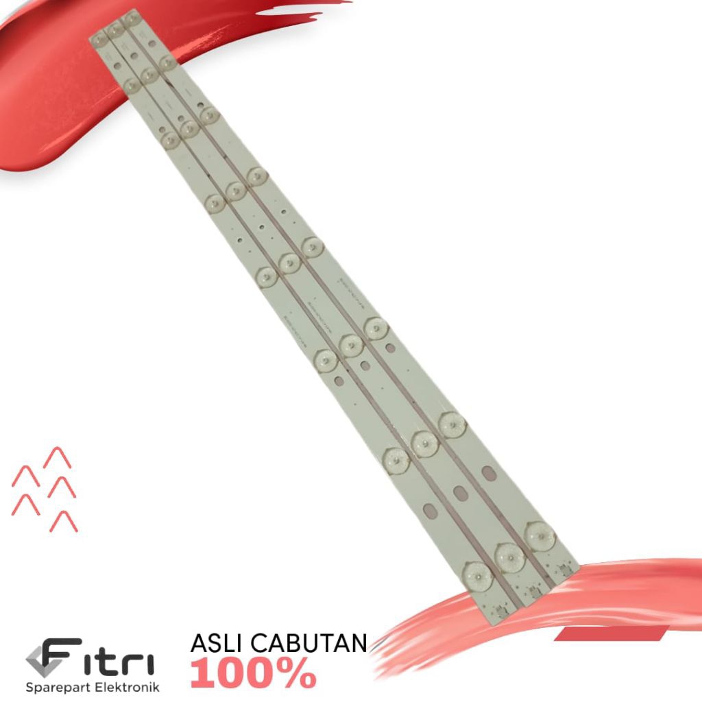 BACKLIGHT LAMPU BACKLIGHT TV LED POLYTRON ORIGINAL NORMAL CABUTAN ASLI