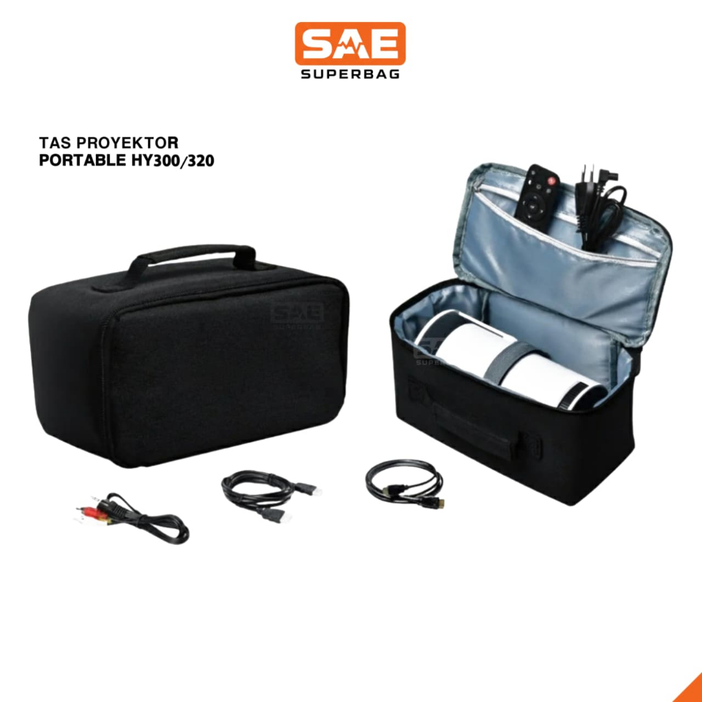Tas Proyektor Portable Hard Case Waterproof untuk HY300 HY320PRO YG300 Tas Penyimpanan Anti Shock