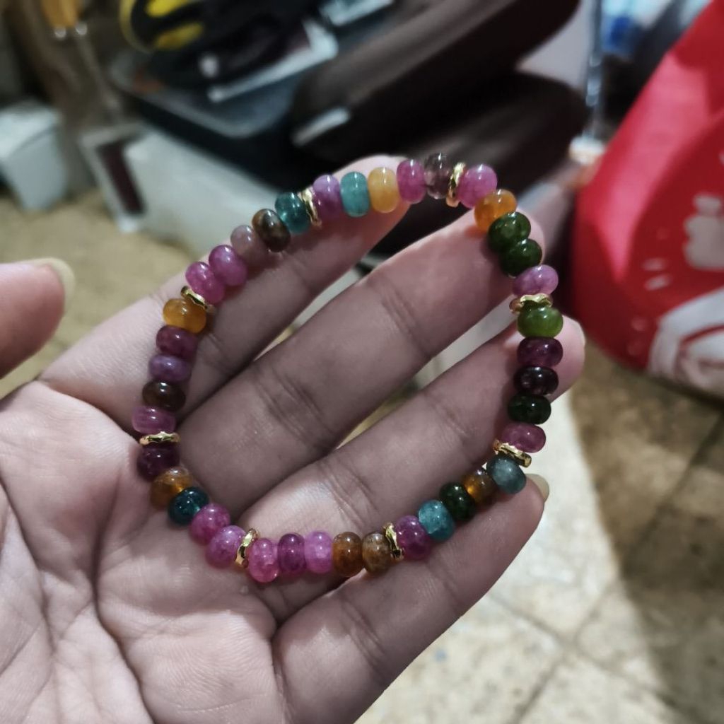 gelang tourmaline stone