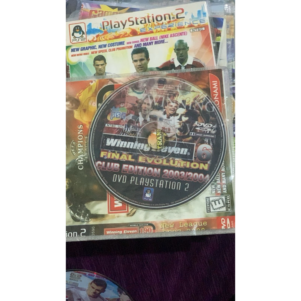 Kaset PS2 Baru Kopian Pabrik Bola Winning Eleven 6 Evolution