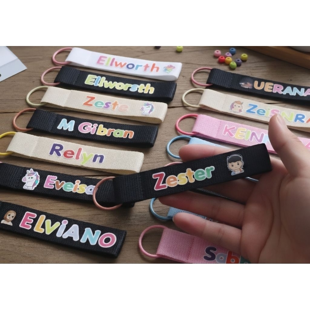 Gantungan Tas Anak / Custom nama anak / Custom Bag Tag Anak / Luggage Tag / Souvenir Ultah Anak / Na