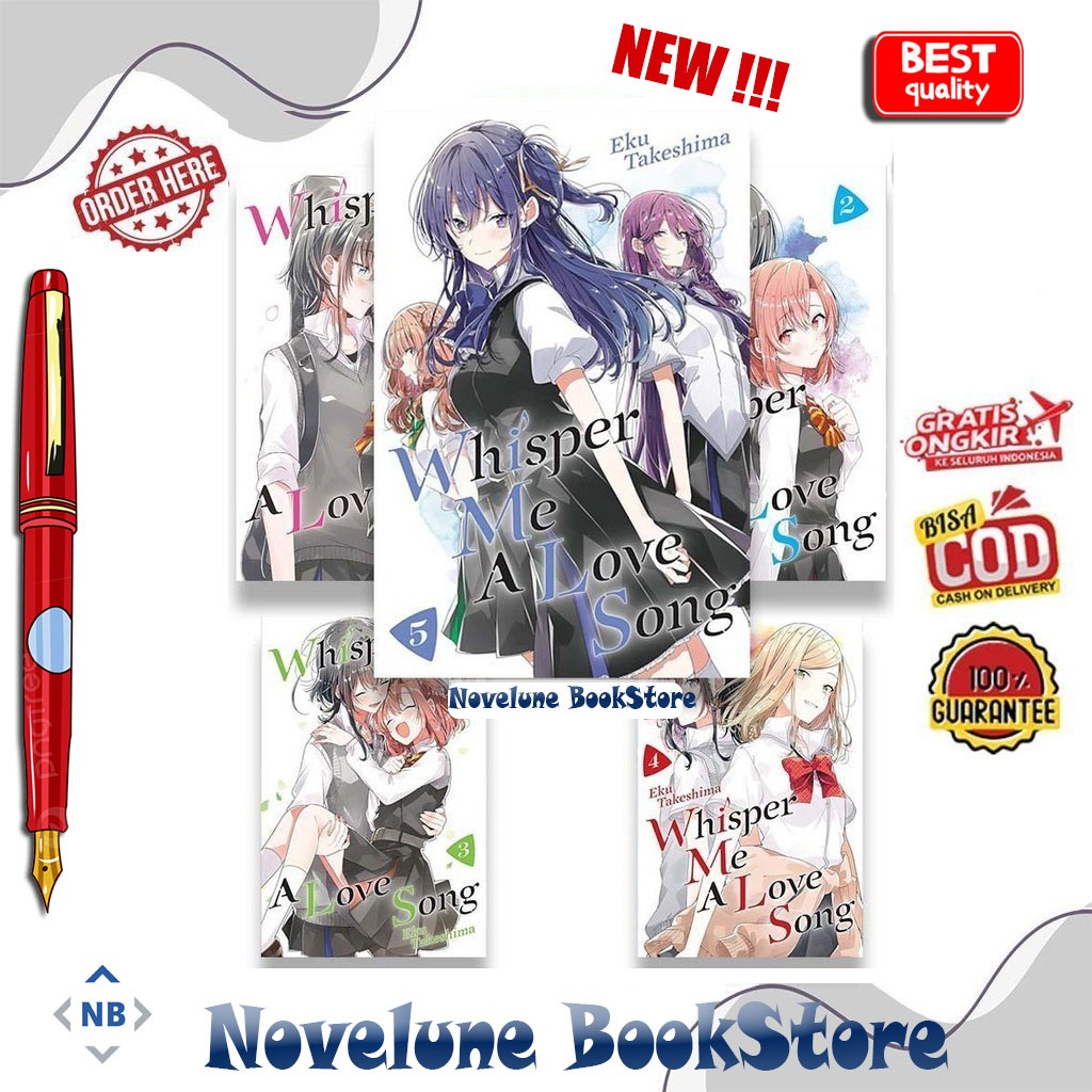 Manga Whisper Me A Love Song (8 book series) by Eku Takeshima (English) - Novelune BookStore