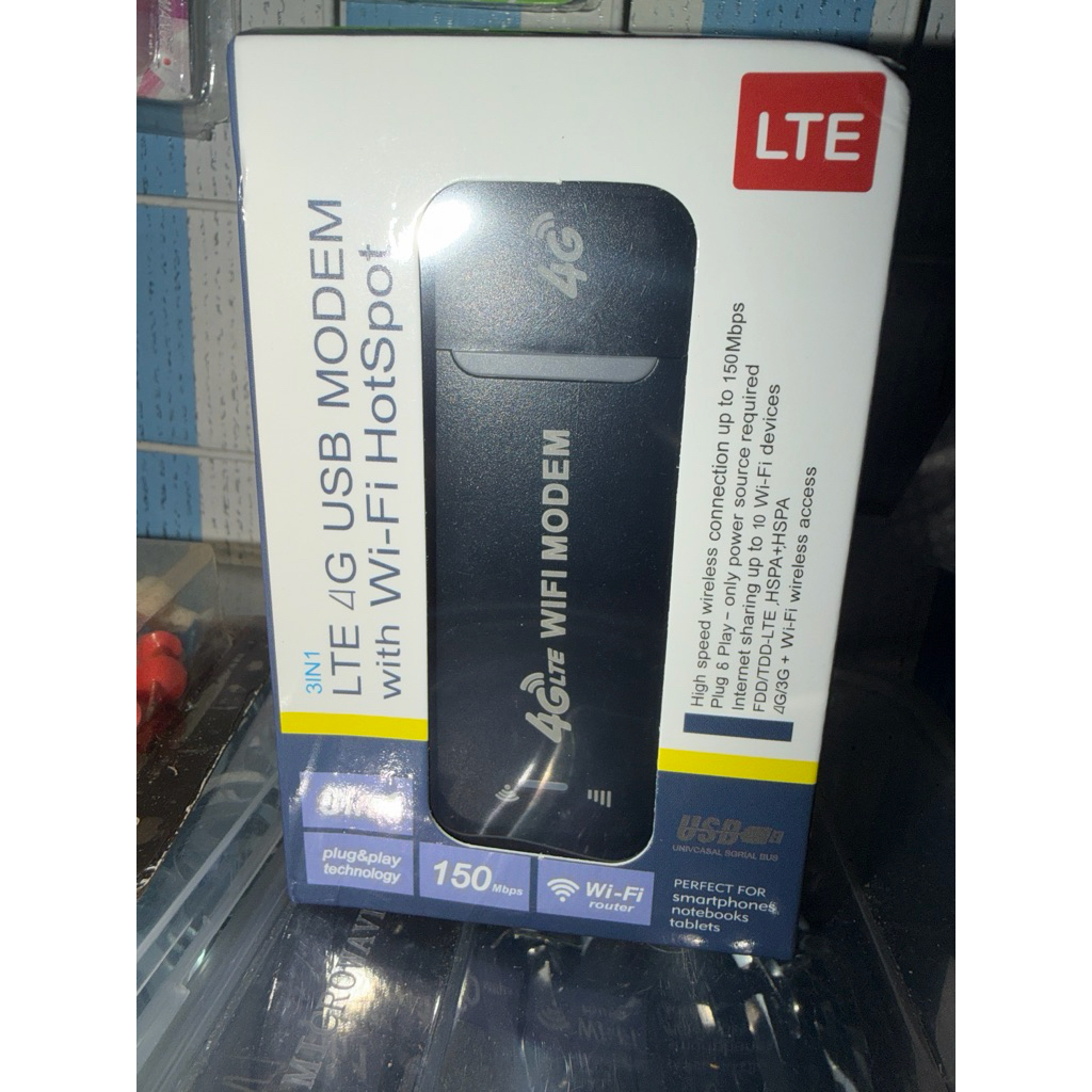 Modem Wifi 4G LTE USB Modem Wifi HotSpot Tulisannya 150Mbps Pang Nah (Warna Random)