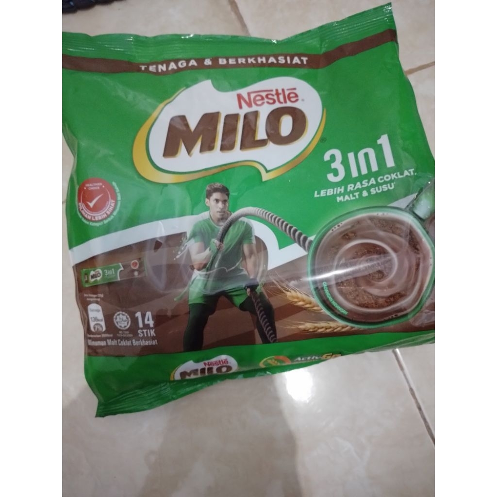 Milo 3 in 1 Original Malaysia