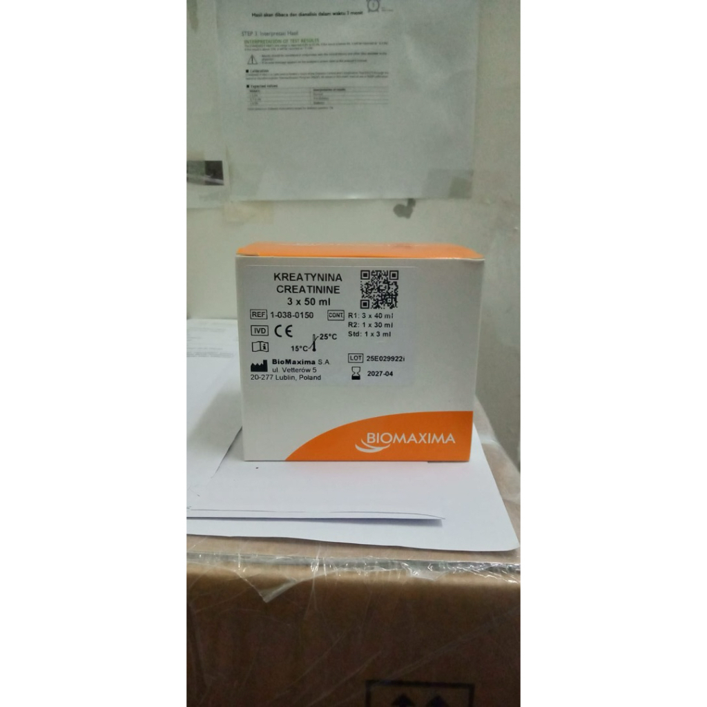 Reagen kimia creatinin biomaxima ED APRIL 2027 akurat baru Asli creatinine biomaxima
