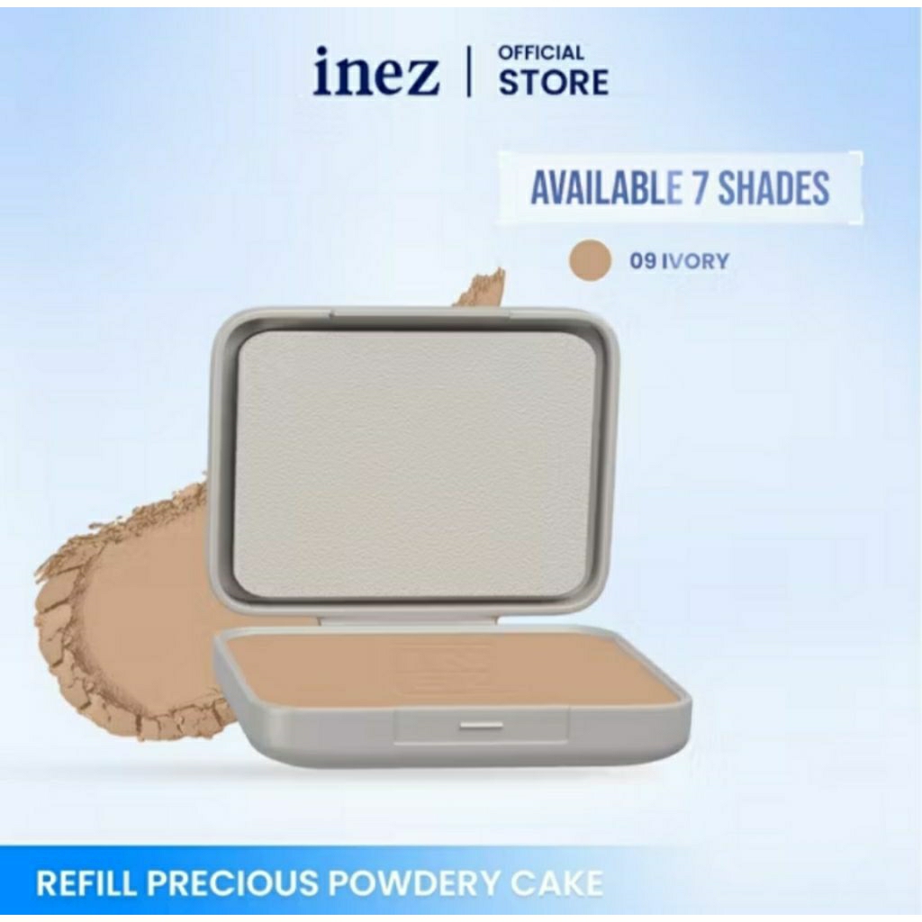 Inez bedak padat isi ulang/refill-ivory