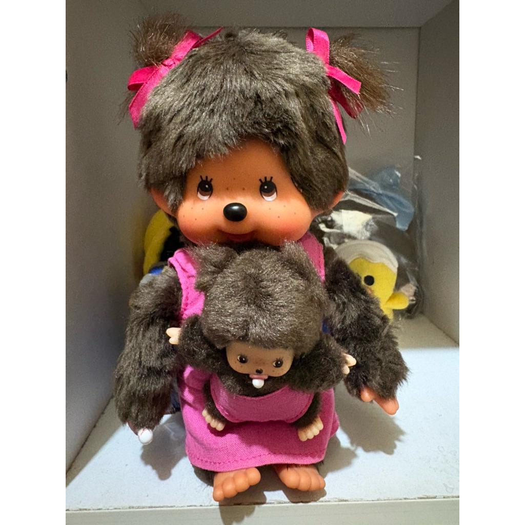 Monchichi Mother Care Pink Sekiguchi | Rare Monchhici