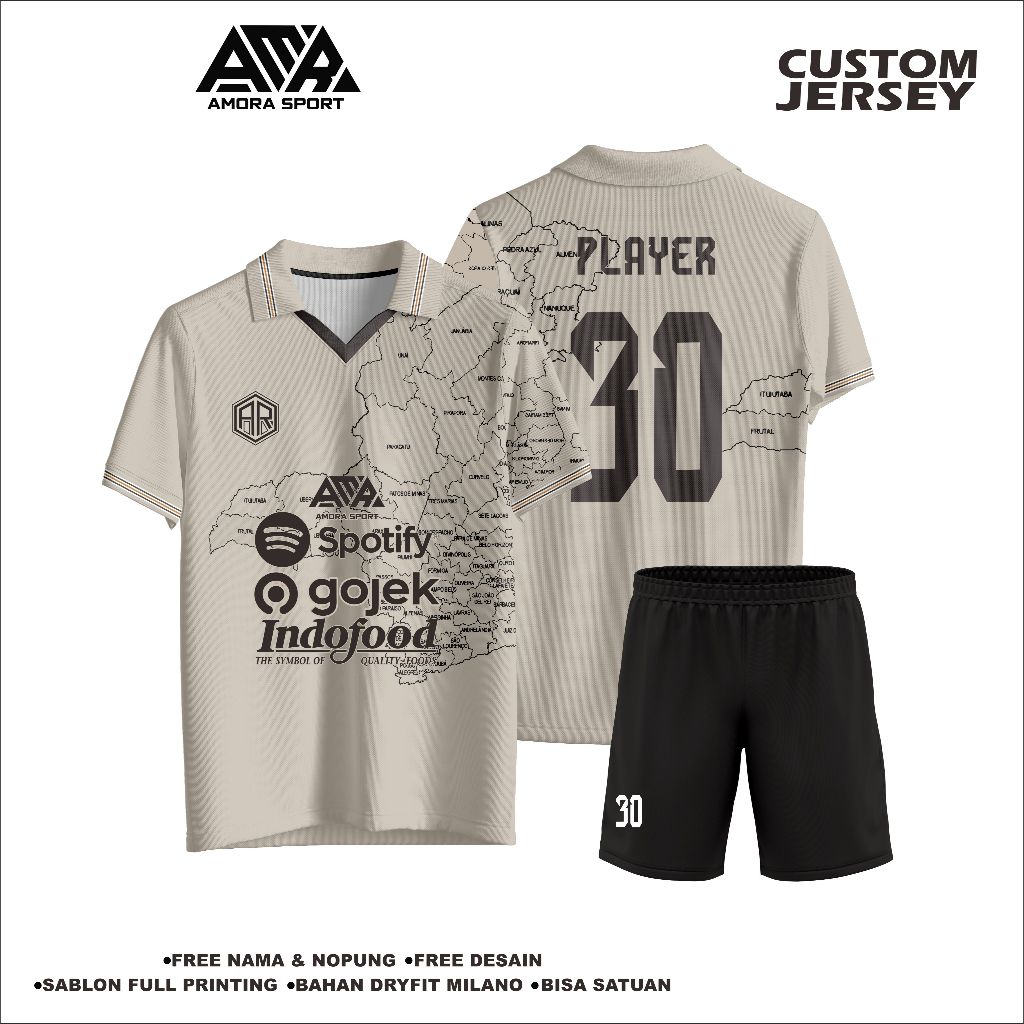 Kaos Bola Printing / Jersey Futsal Custom / Desain Sendiri