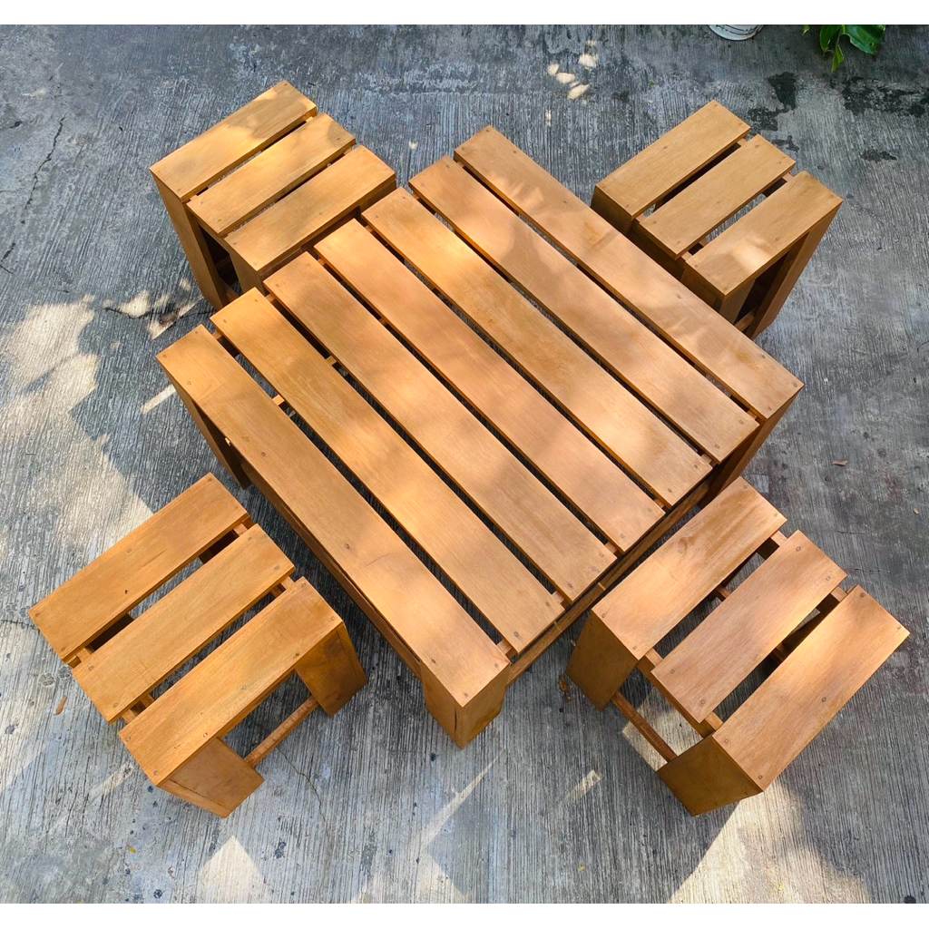 meja lesehan meja outdor indor full kayu solid