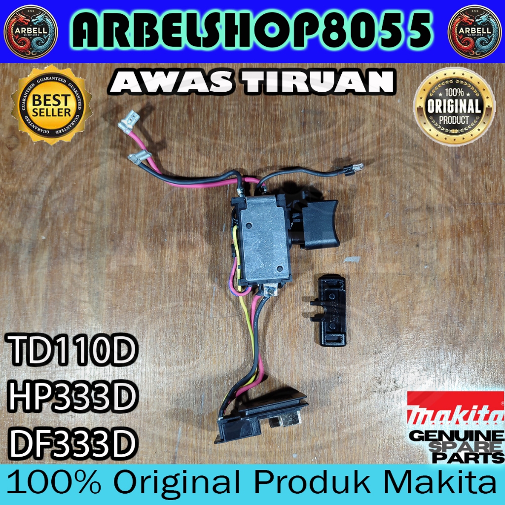 MAKITA SWITCH SET TD110D - DF333D - HP333D SAKLAR ON OFF SET TD 110 DWYE - DF 333 DWYE - HP 333 DWYE