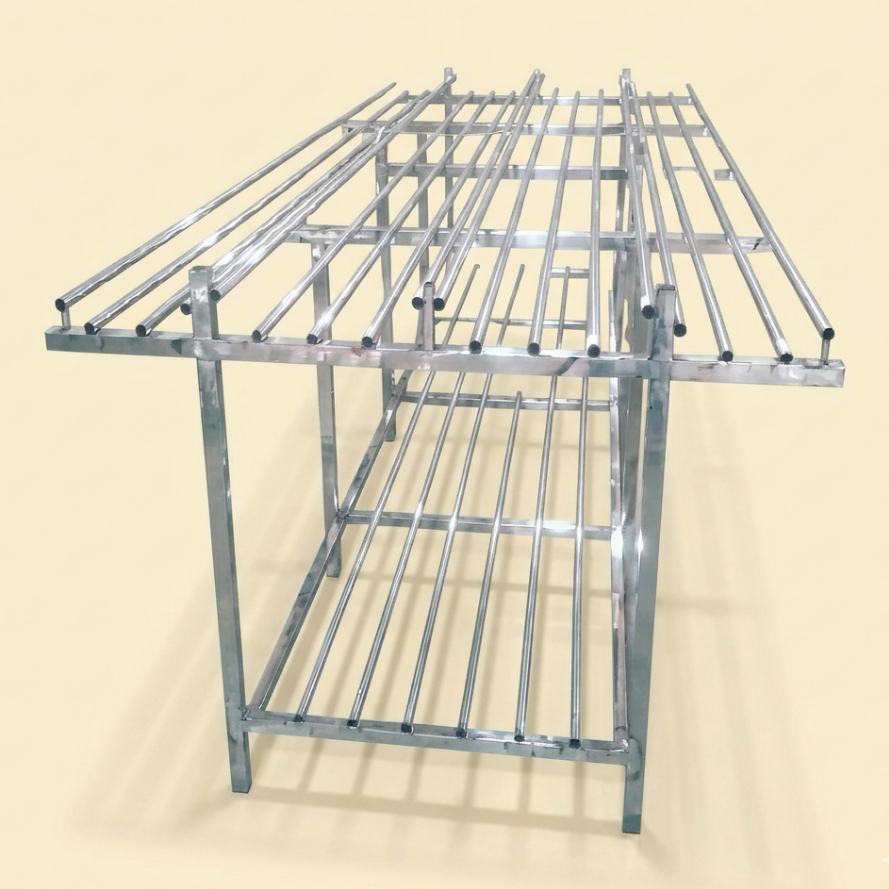 Meja Pemorsian Dapur MBG / Meja Pemorsian Stainless steel / Meja Stainless Steel