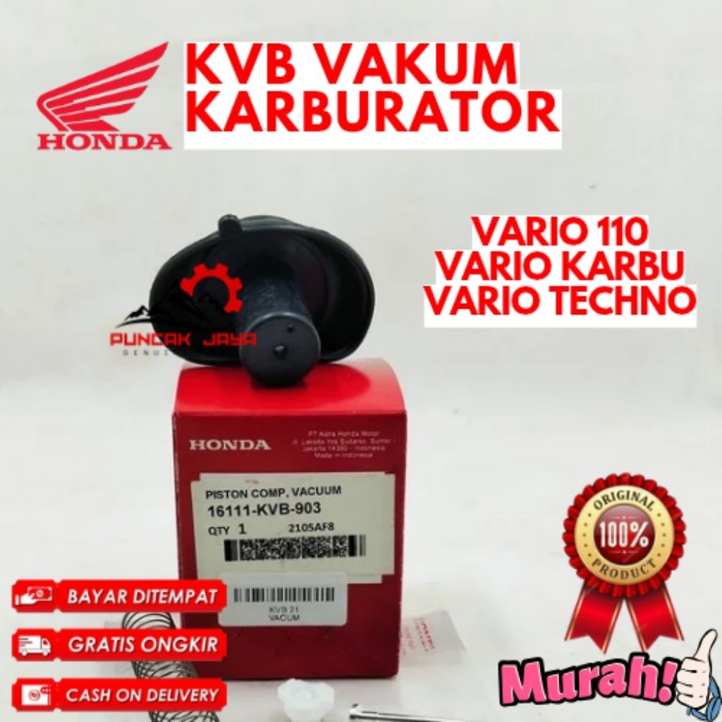 VAKUM KARBURATOR ORIGINAL HONDA KODE KVB VAKUM KARBURATOR VARIO KARBU, VAKUM KARBURATOR VARIO 110, V