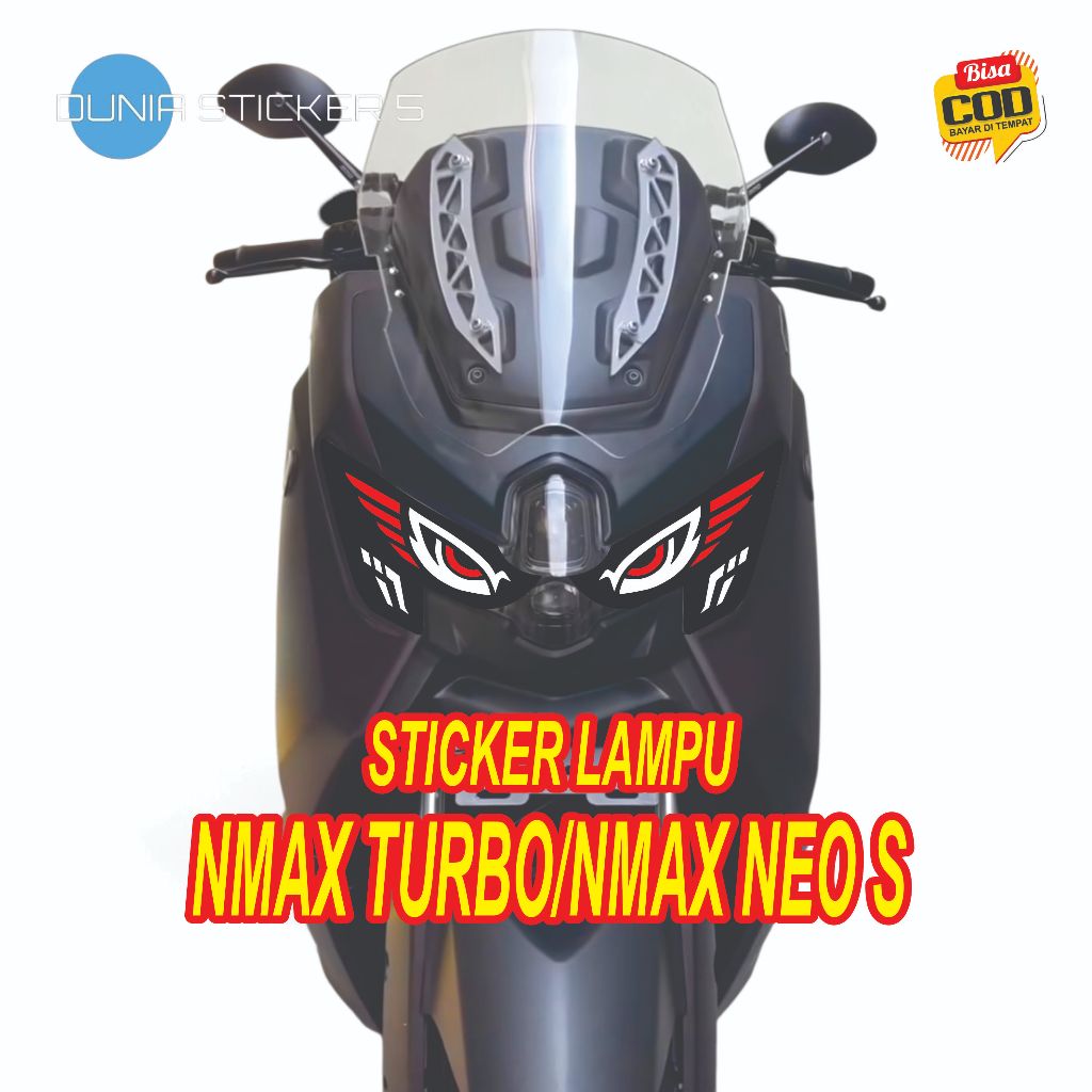 Sticker Lampu Nmax Turbo/Nmax Neo S , Stiker Lampu Nmax Turbo/Neo s