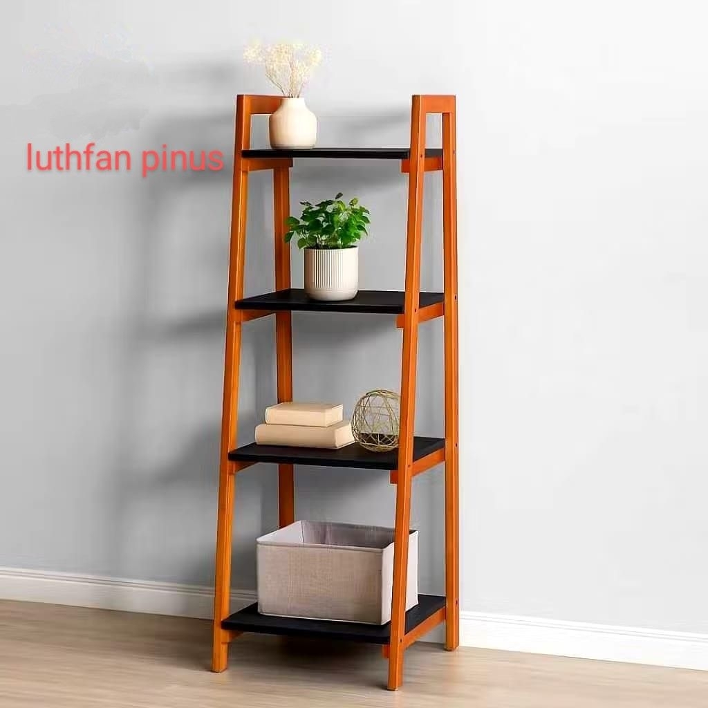 rak kayu serbaguna susun 4