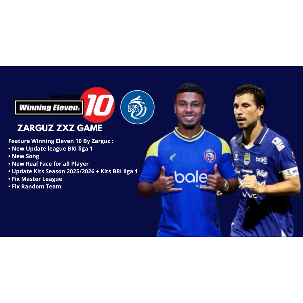 Game PS2 Winning Eleven 2026 Bri Liga 1 BY Zarguz ZXZ PS2