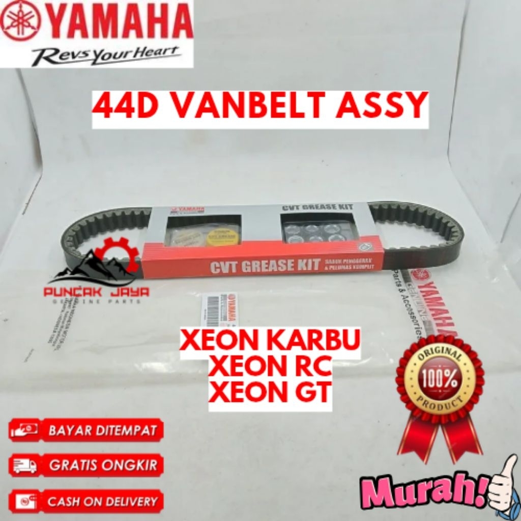 VANBELT ASSY ORIGINAL YAMAHA KODE 44D, VANBELT ASSY XEON KARBU, VANBELT ASSY XEON RC, VANBELT ASSY X