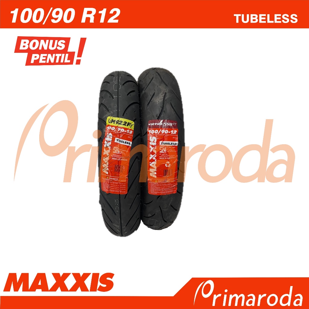 Ban Depan Yamaha Freego Tubeless Maxxis 100/90-12