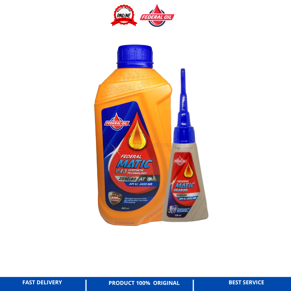 Oli Federal Matic Y40 20W-40 JASO MB 800ML / Oli Matic Federal