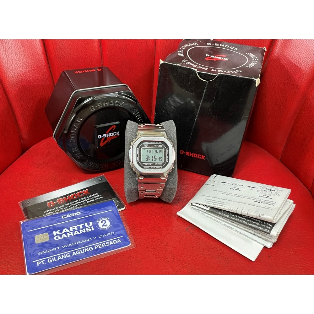 Casio GSHOCK GMW B5000 B5000D-1DR Fullset ORI
