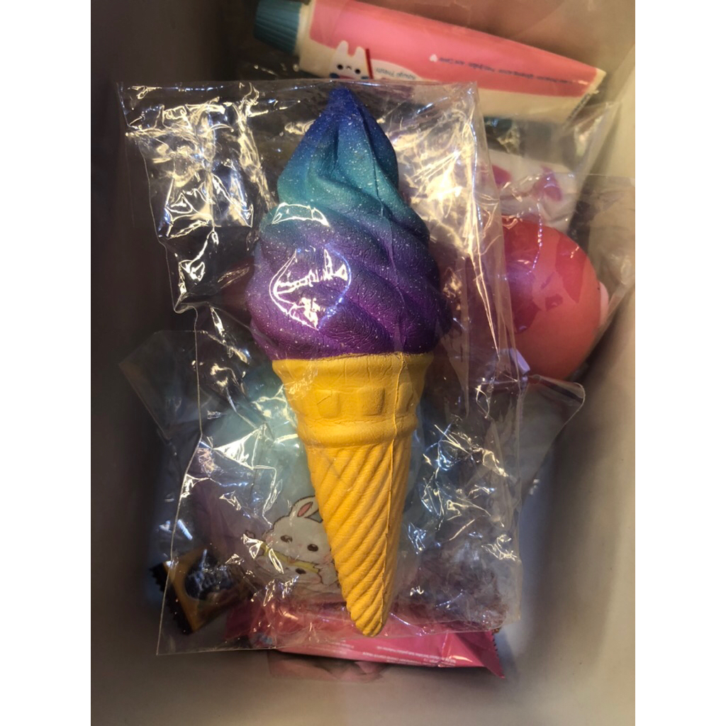 WTS preloved squishy ice cream galaxy punimaru