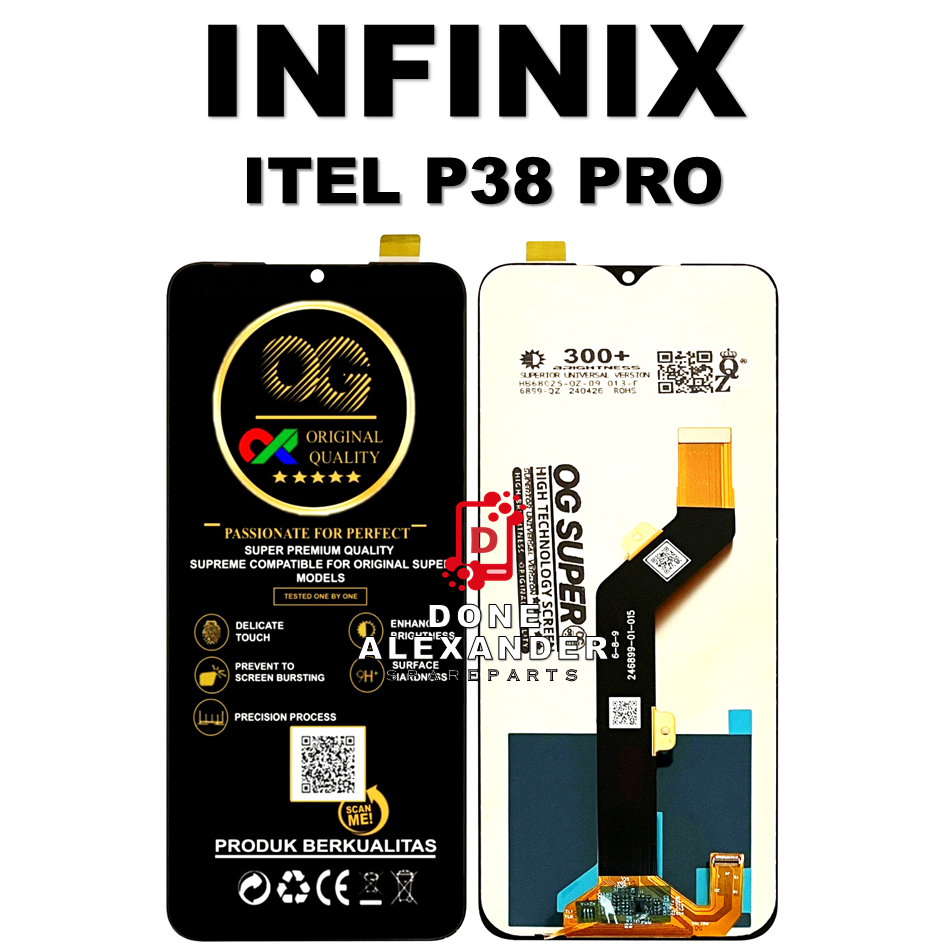 LCD TOUCHSCREEN INFINIX ITEL P38 PRO  ORIGINAL 100% FULLSET