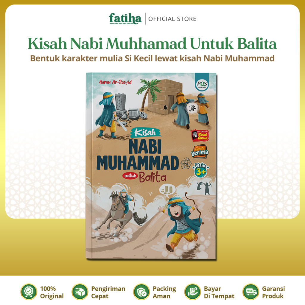 Fatiha Buku Sirah Nabi Muhammad untuk Anak & Balita – Kisah Islami Bergambar Full Color