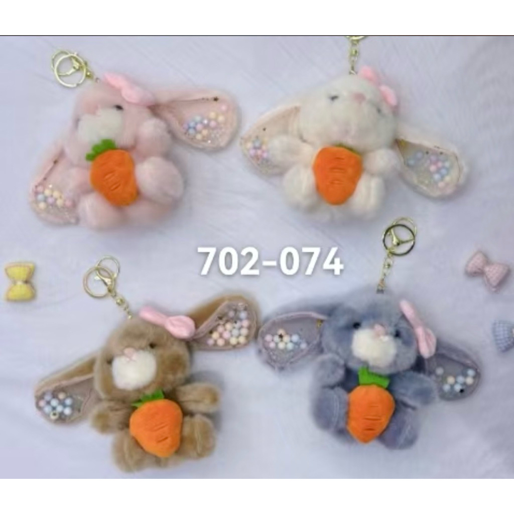 GANTUNGAN KUNCI BONEKA KELINCI WORTEL TELINGA BOOBA