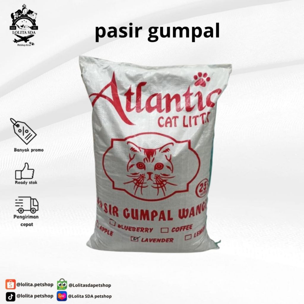 Pasir Gumpal Wangi Atlantic pasir kucing gumpal wangi