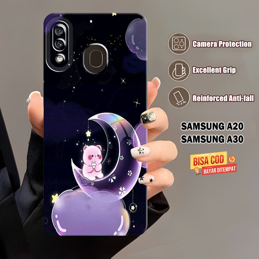 Casing Hp Samsung A20  / A30 / A20S / A10S / A10 - Casing Procamera Lentur Fashion Case Silikon TPU 