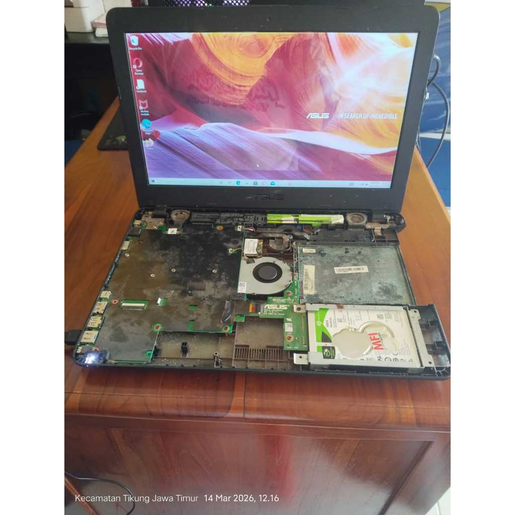 Motherboard ASUS X441N Ram 4gb Normal Tested Seken Original ( mainboard mobo main mesin bisa Untuk X