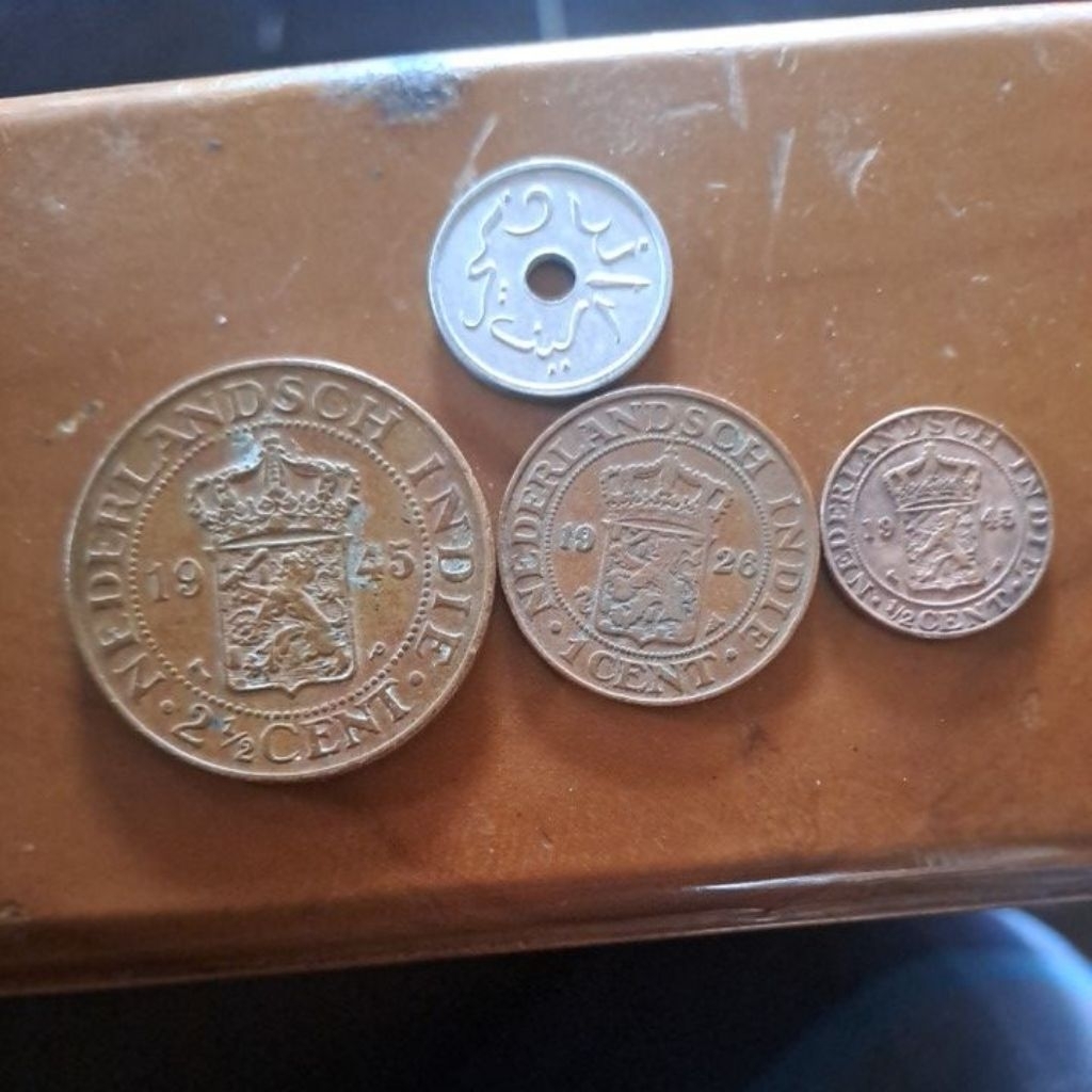 paket koin benggol 2 1/2cent, 1cent,1/2cent