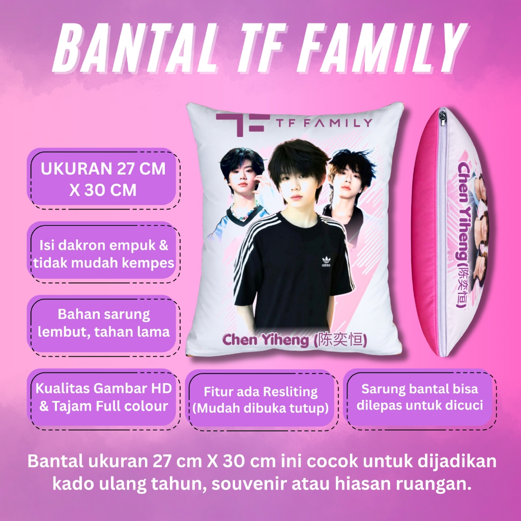 Bantal Foto TF Family Unofficial Buatan Fans Idola Tf Family Generasi 4