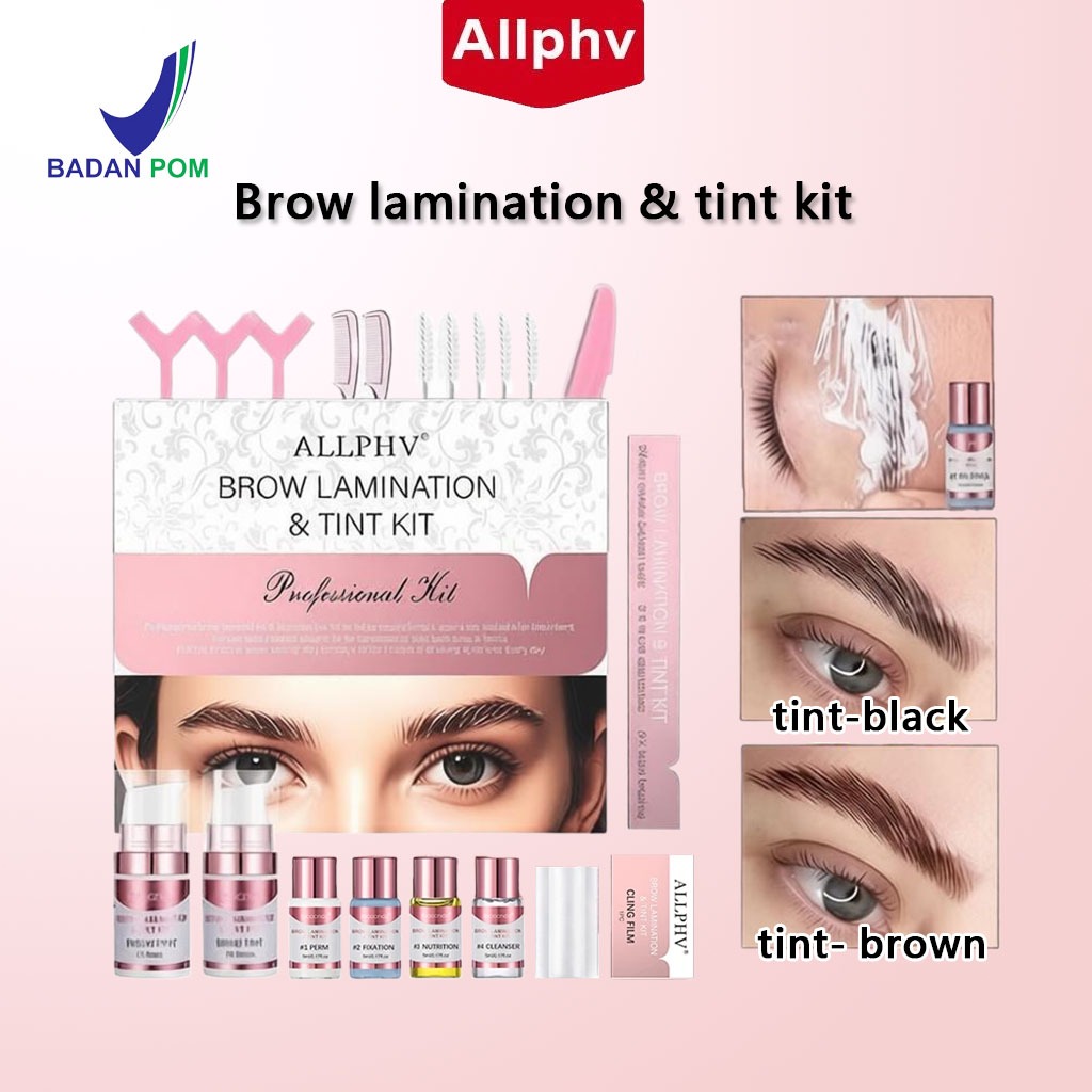 Allphv Brow Lamination And Tint Paket - Brow lift/Brow Bomber Kit - Kit Perm Alis Pengangkat Alis De