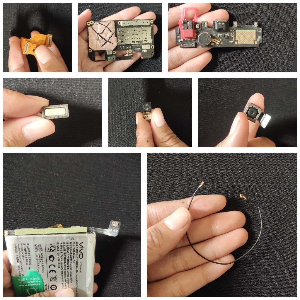 SUKU CADANG VIVO Y71 2/16 | SOKET BATERAI | KABEL ANTENA | PSB | MESIN MATI | KAMERA BELAKANG | KAME