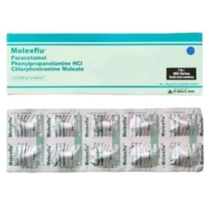 MOLEX FLU 500mg 1 strip 10 kaplet