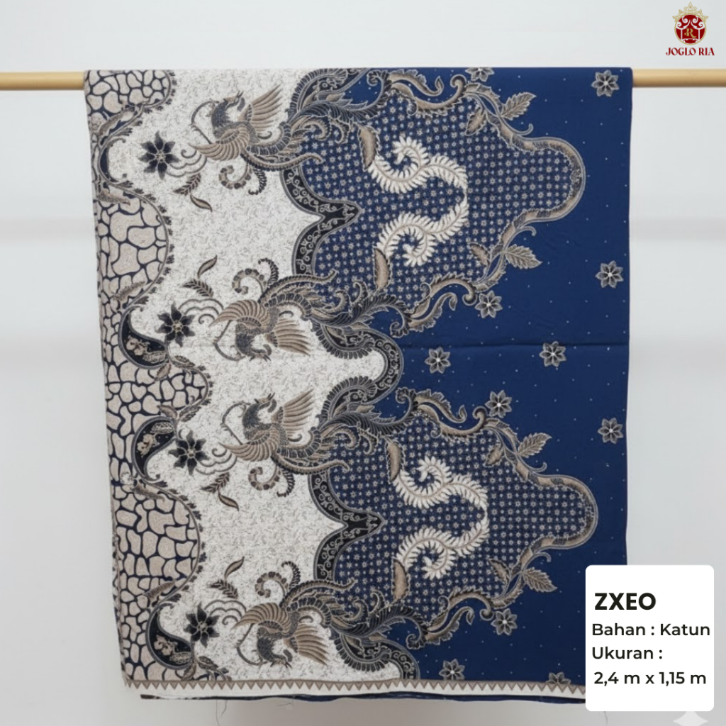 Kain Batik Potongan 2.4m x 1.15m Katun Primisima Ria Batik Solo Motif Mewah Anti Pasaran Kualitas Bu