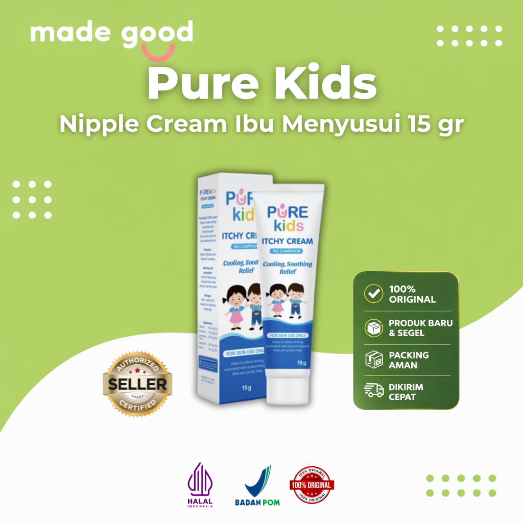 PureBB Kids Skin Itchy Cream 15g – Krim Pereda Gatal Bayi & Anak